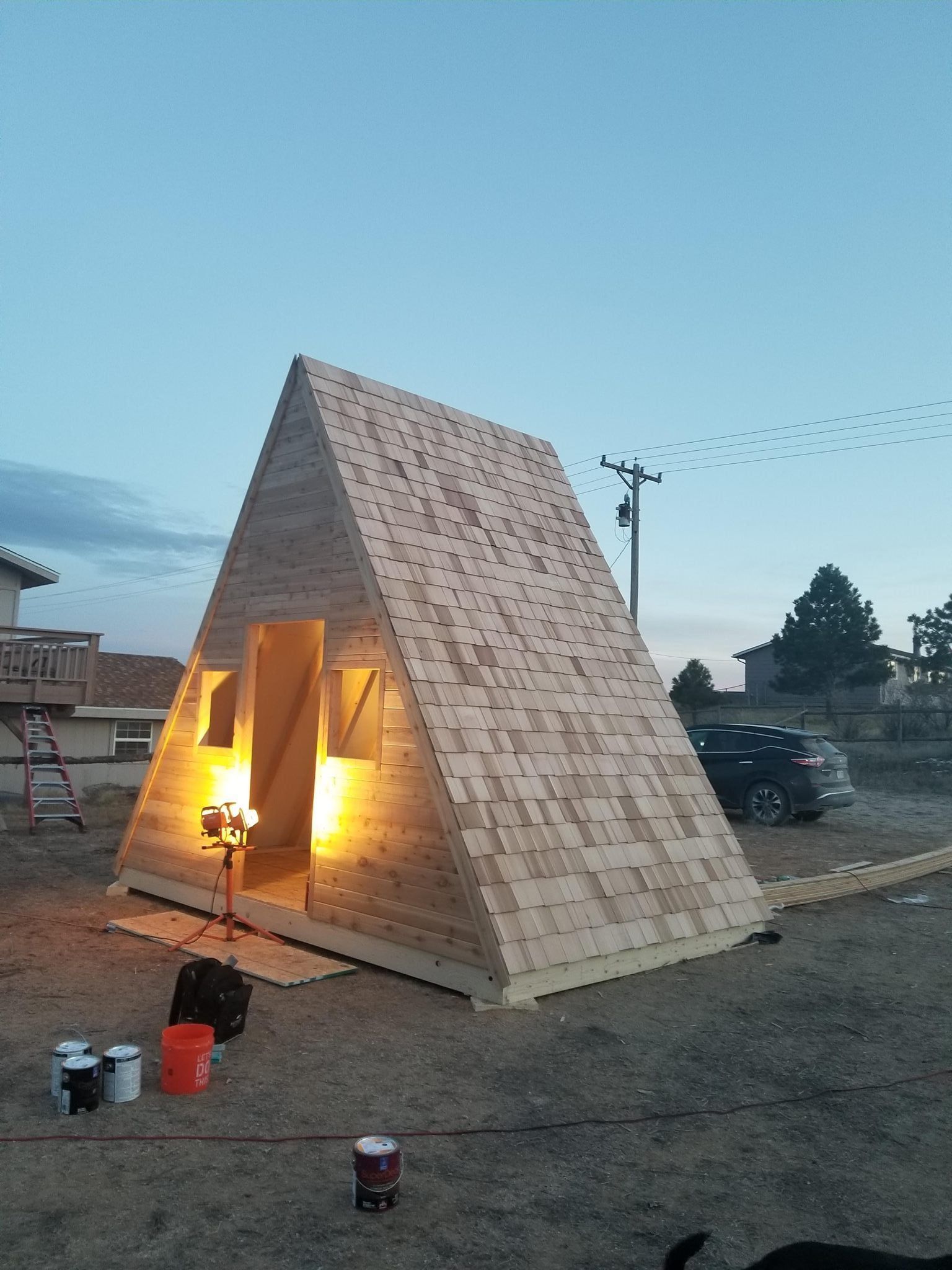 Triangle Wood House