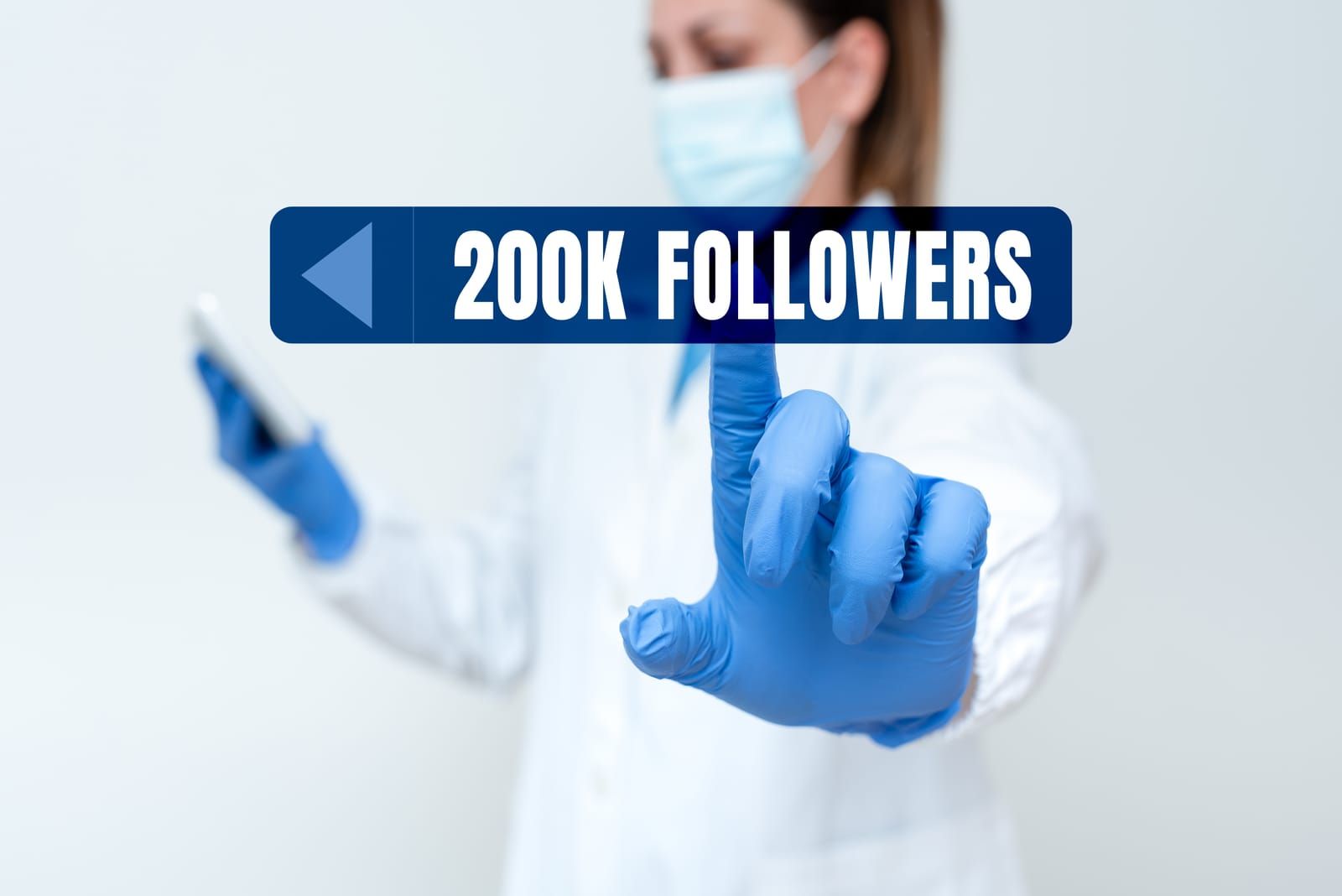 A healthcare worker browsing TikTok and Instagram