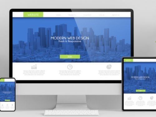 A medical website design wireframe