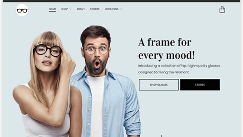 A medical website design wireframe
