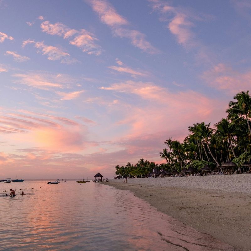 Marvel at the breathtaking sunset in Flic en Flac, Mauritius, where vibrant shades of orange, pink, and gold illuminate the sky above the calm Indian Ocean. The tranquil scene captures the island’s serene beauty as the day gently fades into night. Moments like these embody the magic of a tropical escape. Let Inspiration Africa craft your bespoke, tailor-made journey to experience Mauritius’ stunning beaches and unforgettable sunsets. Start planning your extraordinary island adventure with us today!