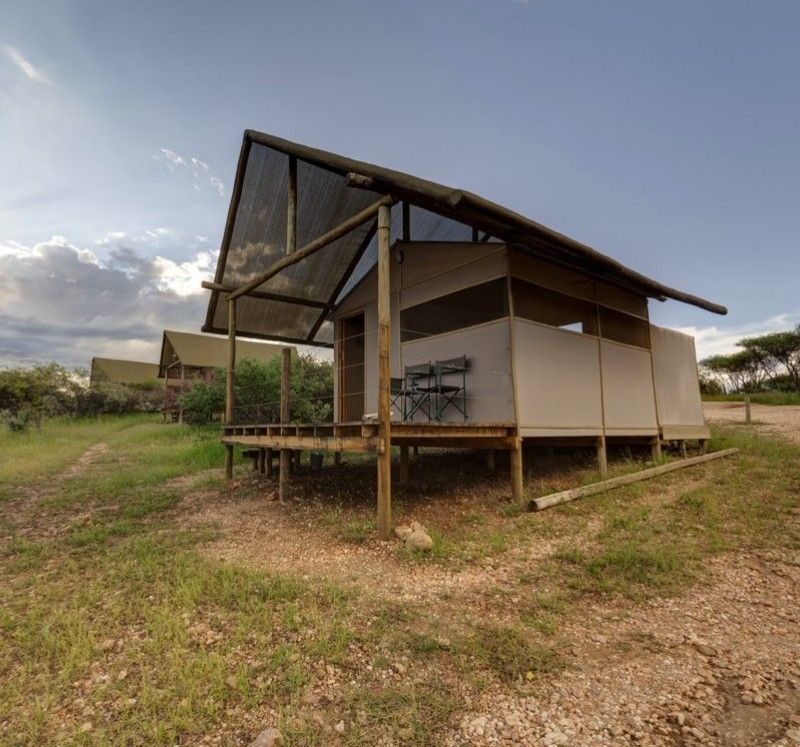The exterior of one of the tents at Naankuse Bush Camp in Namibia is captured in this atmospheric travel photograph, set within the arid and scenic Namibian wilderness. Canvas walls and natural wooden structures blend seamlessly with the surrounding vegetation, sandy terrain, and distant hills, creating a sense of harmony with the environment. Elevated decks and open pathways invite guests to step outside and immerse themselves in the sights and sounds of the bush, where local wildlife may roam nearby. The setting balances authentic safari-style living with understated comfort, offering an intimate and immersive experience in one of Namibia’s most remote and wildlife-rich regions. Inspiration Africa specializes in bespoke, tailor-made journeys to Namibia and across Africa, crafting unforgettable safari experiences in extraordinary wilderness destinations.