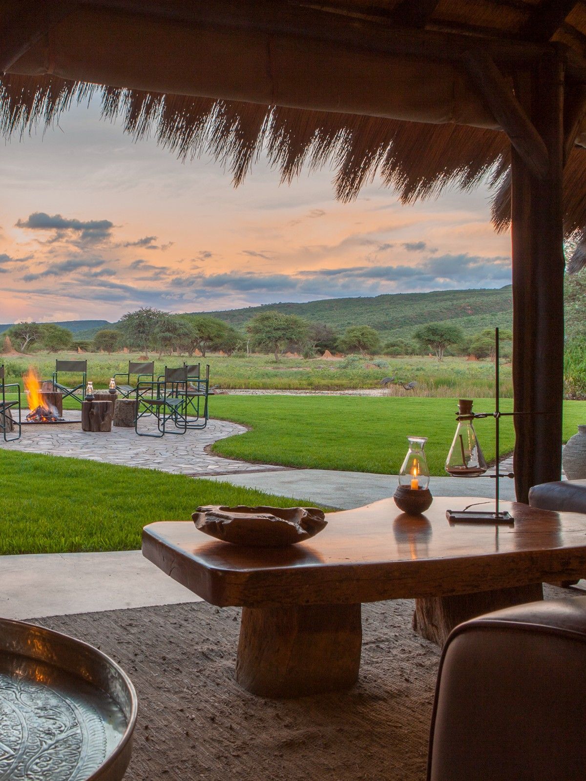 Enjoy the comfort of the Okonjima bush camp, located within the protected wilderness area of the Okonjima Nature Reserve,