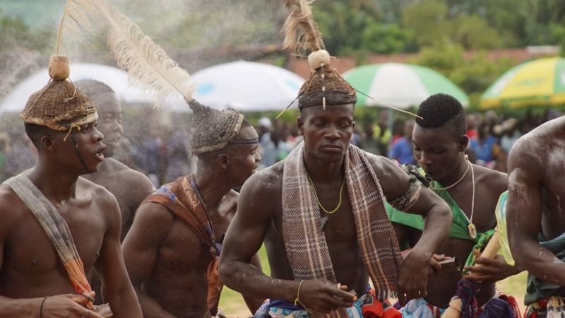 A vibrant festival scene in Kara, Togo, captures dancers in motion, traditional dress, and the energy of community celebration. This northern city is known for its rich cultural heritage and annual events like the Evala wrestling festival, a rite of passage for young men. Inspiration Africa offers curated travel to Togo, including visits to Kara timed with local festivals, guided by experts who provide insight into the traditions and their significance. From cultural immersion to regional exploration, we design journeys that connect travelers with the spirit of place.Experience Togo’s cultural heart with Inspiration Africa – your guide to authentic West Africa.