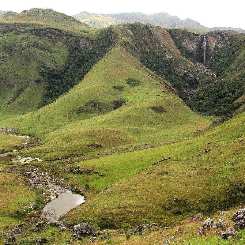 Chimanimani National Park in Zimbabwe is captured in this breathtaking travel photograph, showcasing a dramatic landscape of rugged mountains, deep valleys, and pristine wilderness. Towering peaks and jagged cliffs rise above lush forests and winding rivers, creating a striking contrast between rock and greenery. The sense of remoteness and untouched beauty is emphasized by sweeping views and clear mountain light, inviting exploration and adventure. The scene conveys tranquility, raw natural beauty, and a strong connection to the wild, highlighting Chimanimani National Park as one of Zimbabwe’s most spectacular and lesser-known natural treasures. Inspiration Africa specializes in bespoke, tailor-made journeys to Zimbabwe and across Africa, crafting unforgettable travel experiences in extraordinary destinations.