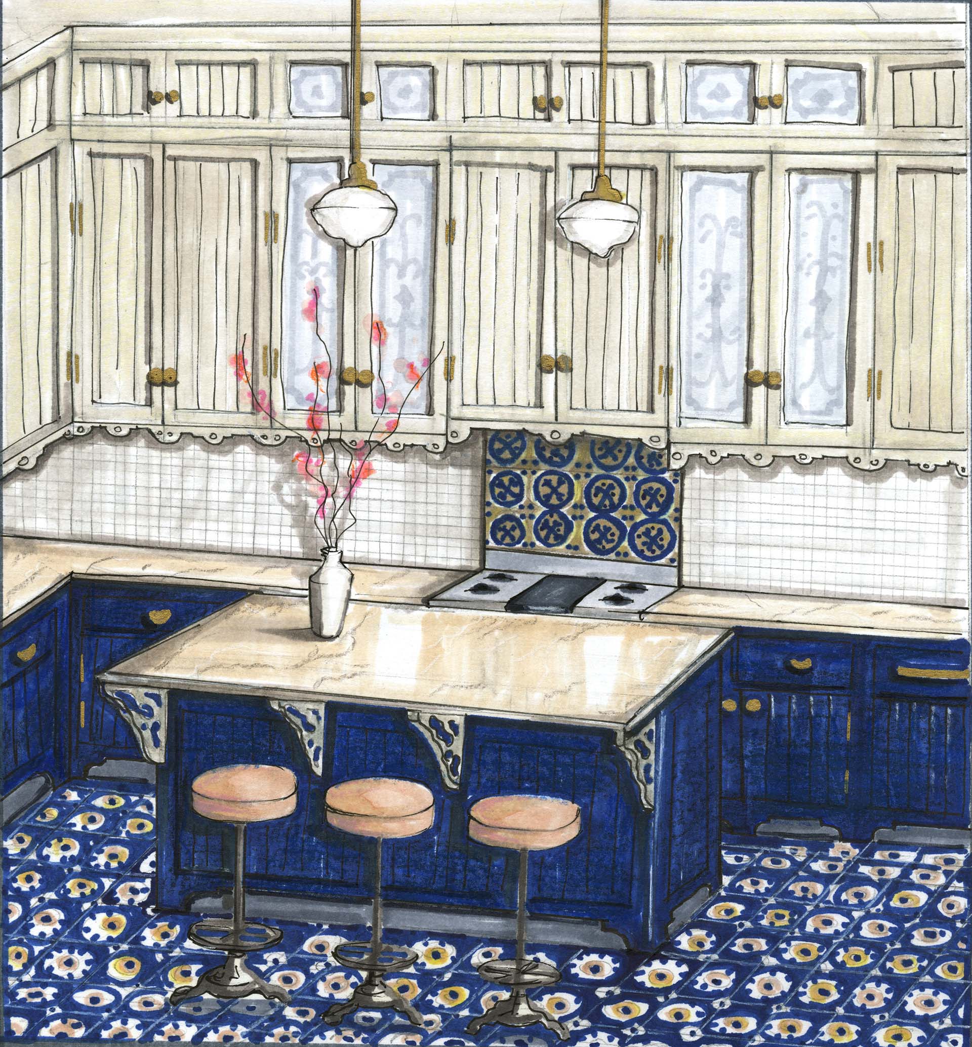 Victorian Revival Kitchen — Oakland, CA — Gaslight Interiors