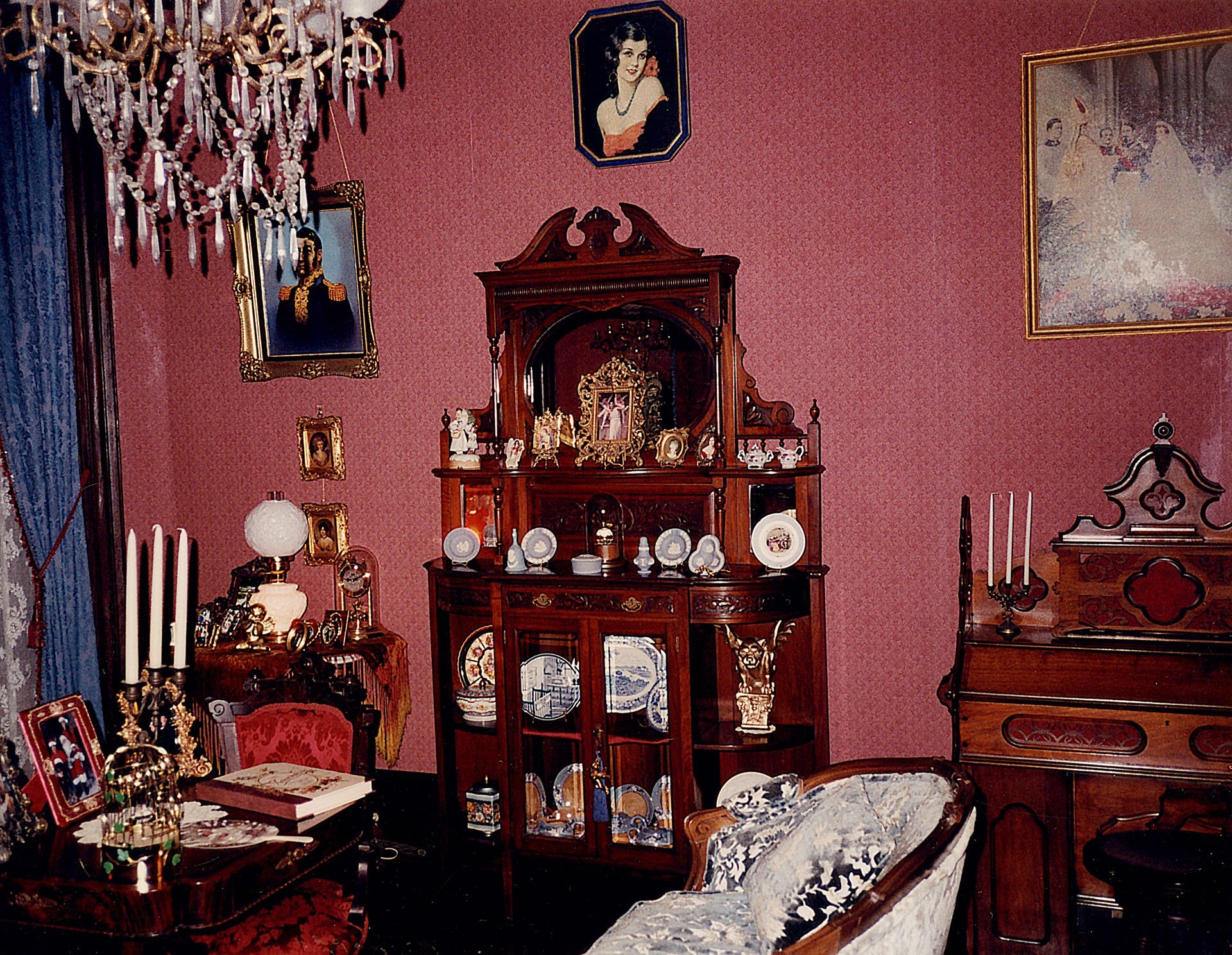 Antique Rosewood Inlaid Parlour Cabinet — Oakland, CA — Gaslight Interiors