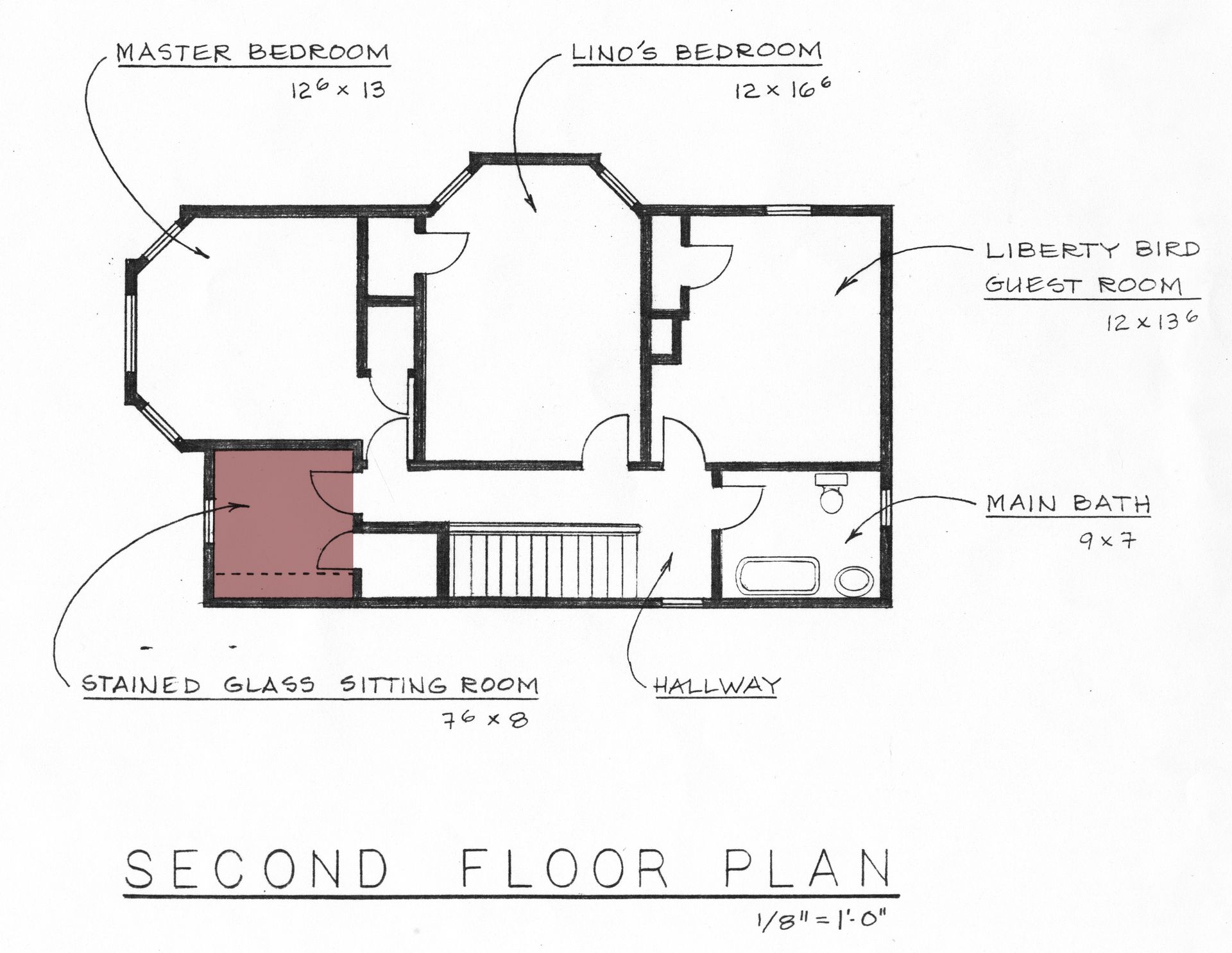 Glass Room Floor Plan — Oakland, CA — Gaslight Interiors