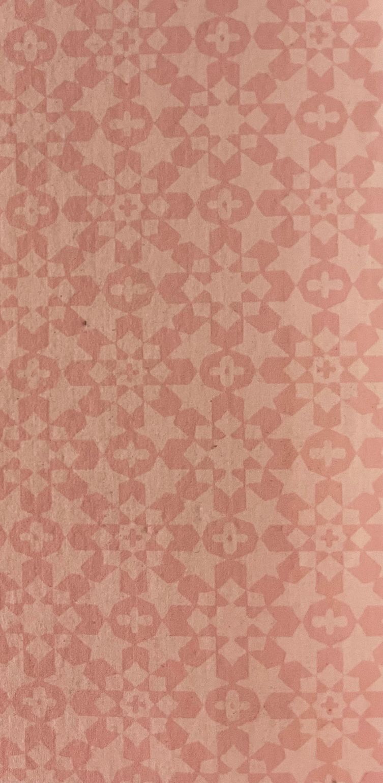 Vintage Dusty Pink Seamless Pattern Wallpaper — Oakland, CA — Gaslight Interiors