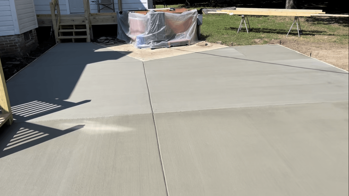 Cement Flowing At Construction Site