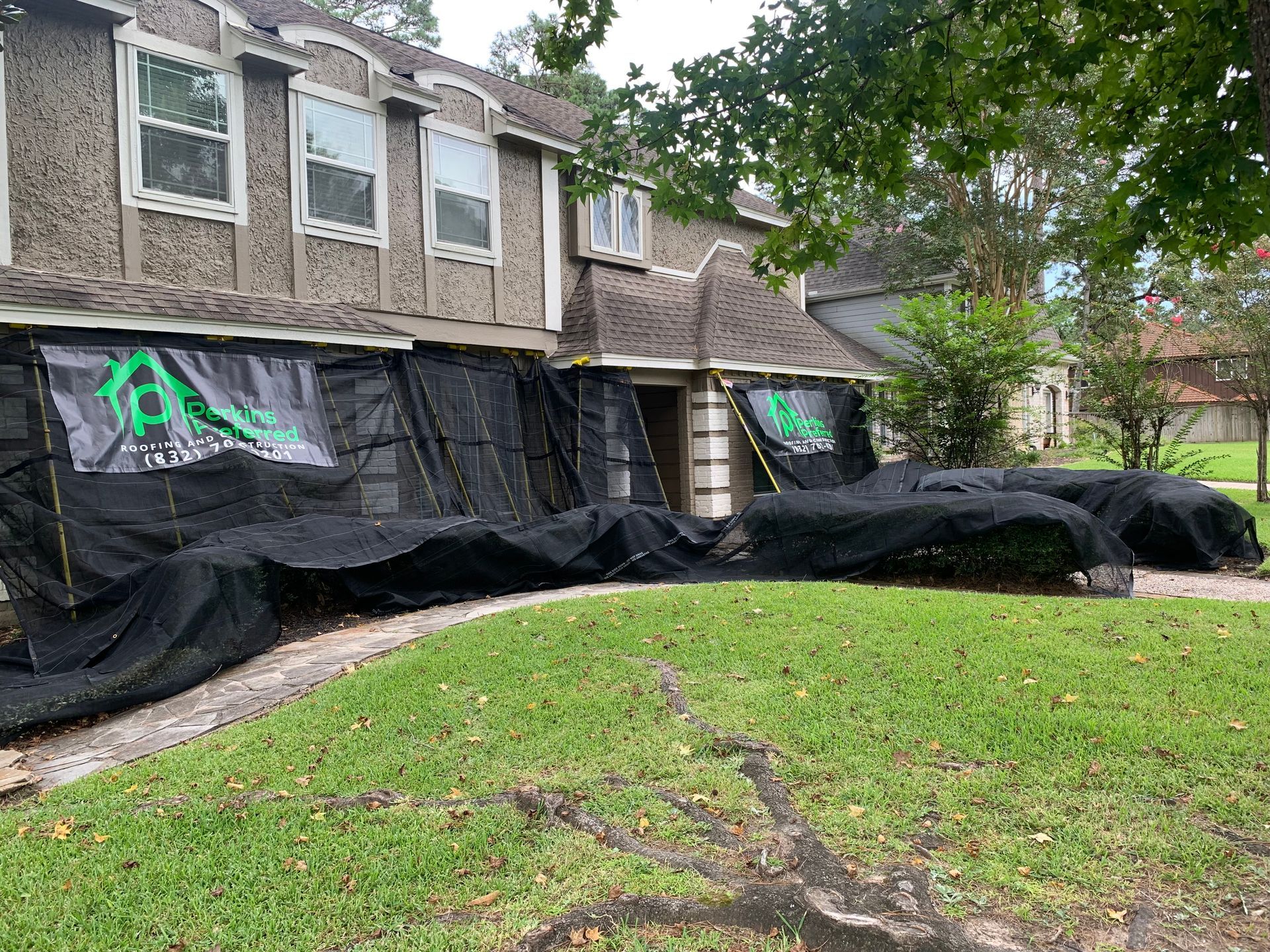 new roof in the woodlands, TX
