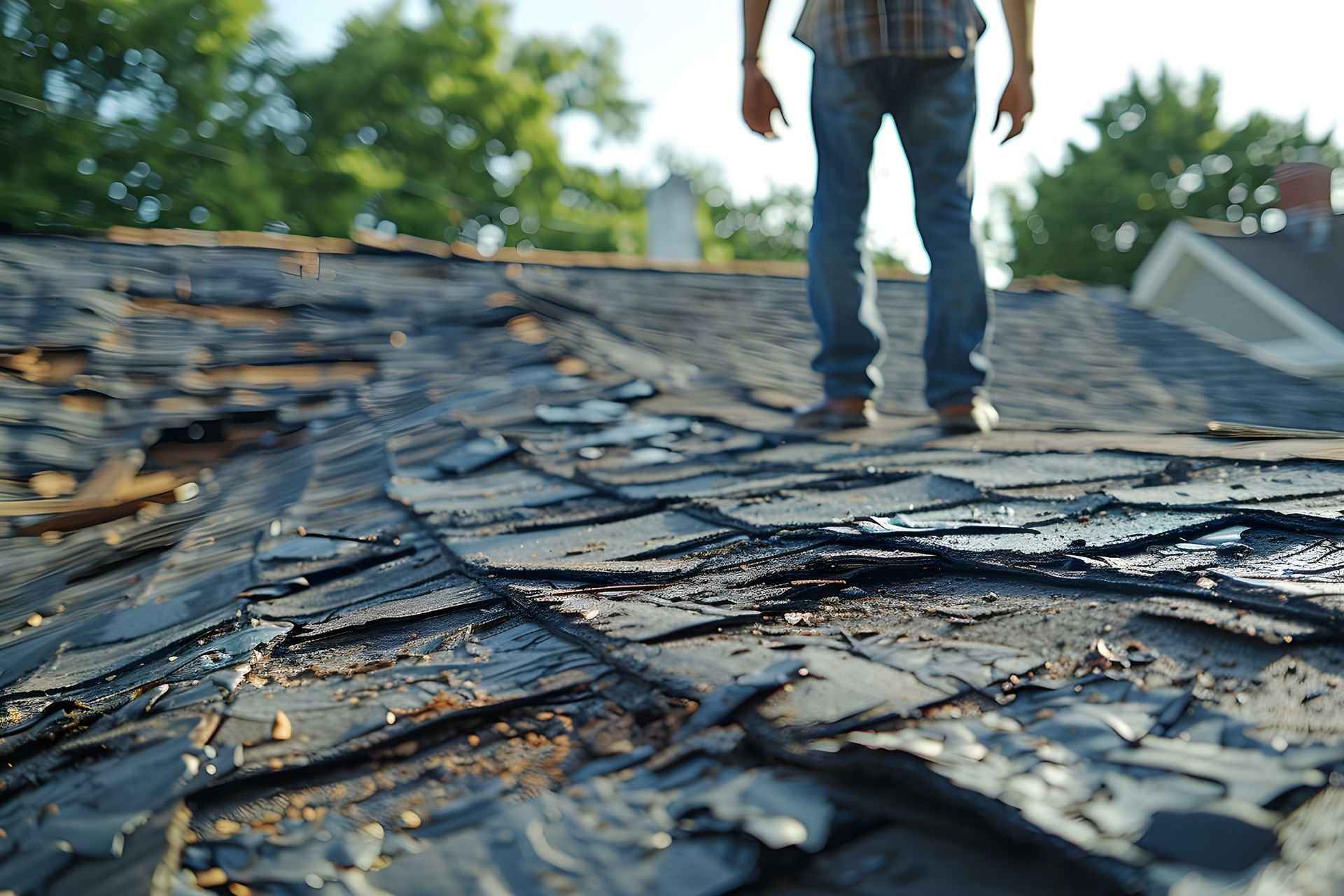 weather damage to roof 