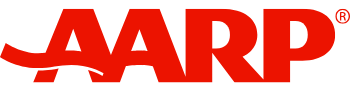 Red AARP logo on a white background