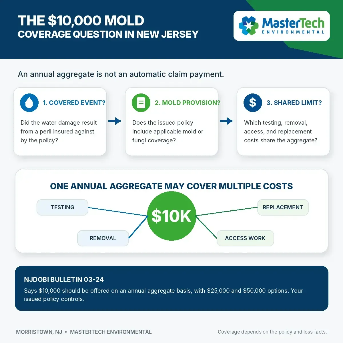 Mold remediation Morris County NJ 2