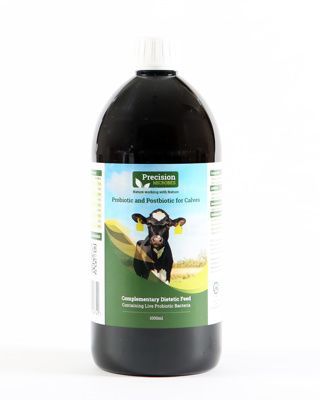 precision microbes calf probiotic and postbiotic to help with gut issues or stomach upset