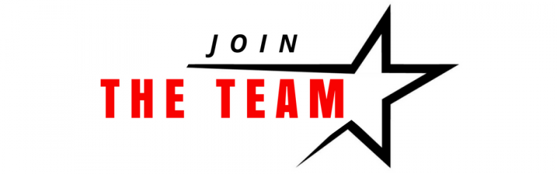Join the team in red text with a black star outline.