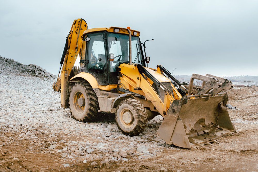 Bulldozer on Construction Site — North Coast Construction Equipment In Coffs Harbour, NSW