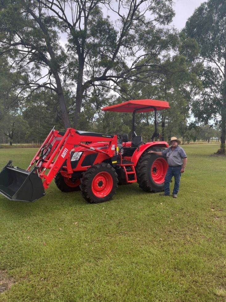 Man Standing Beside His New Purchased RX8030 — North Coast Construction Equipment In Coffs Harbour, NSW