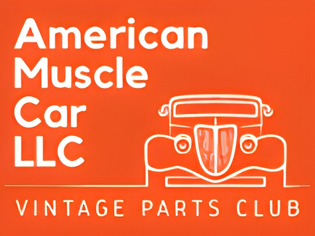 A logo for american muscle car llc vintage parts club