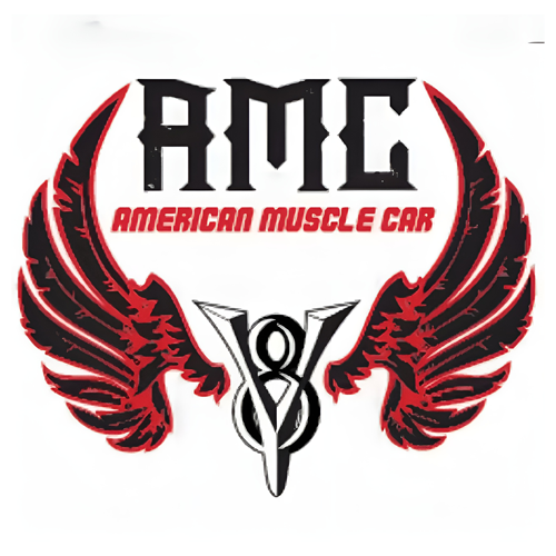 A logo for amc american muscle car
