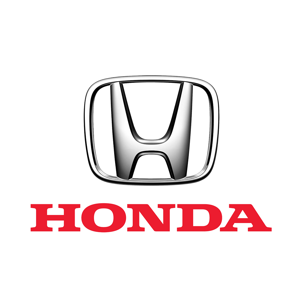 The honda logo is on a white background.