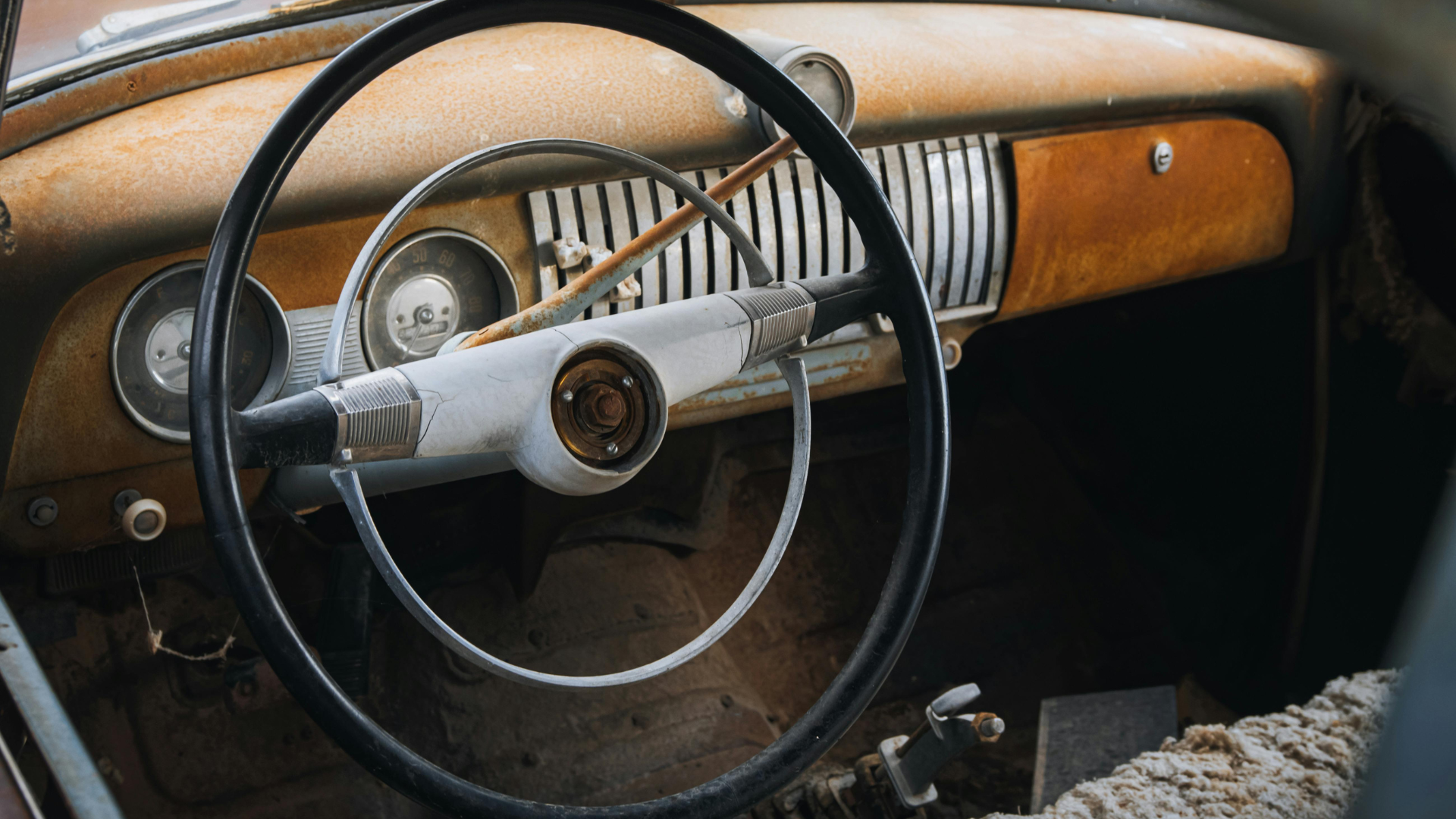 classic car dashboard restored interior trim gauges