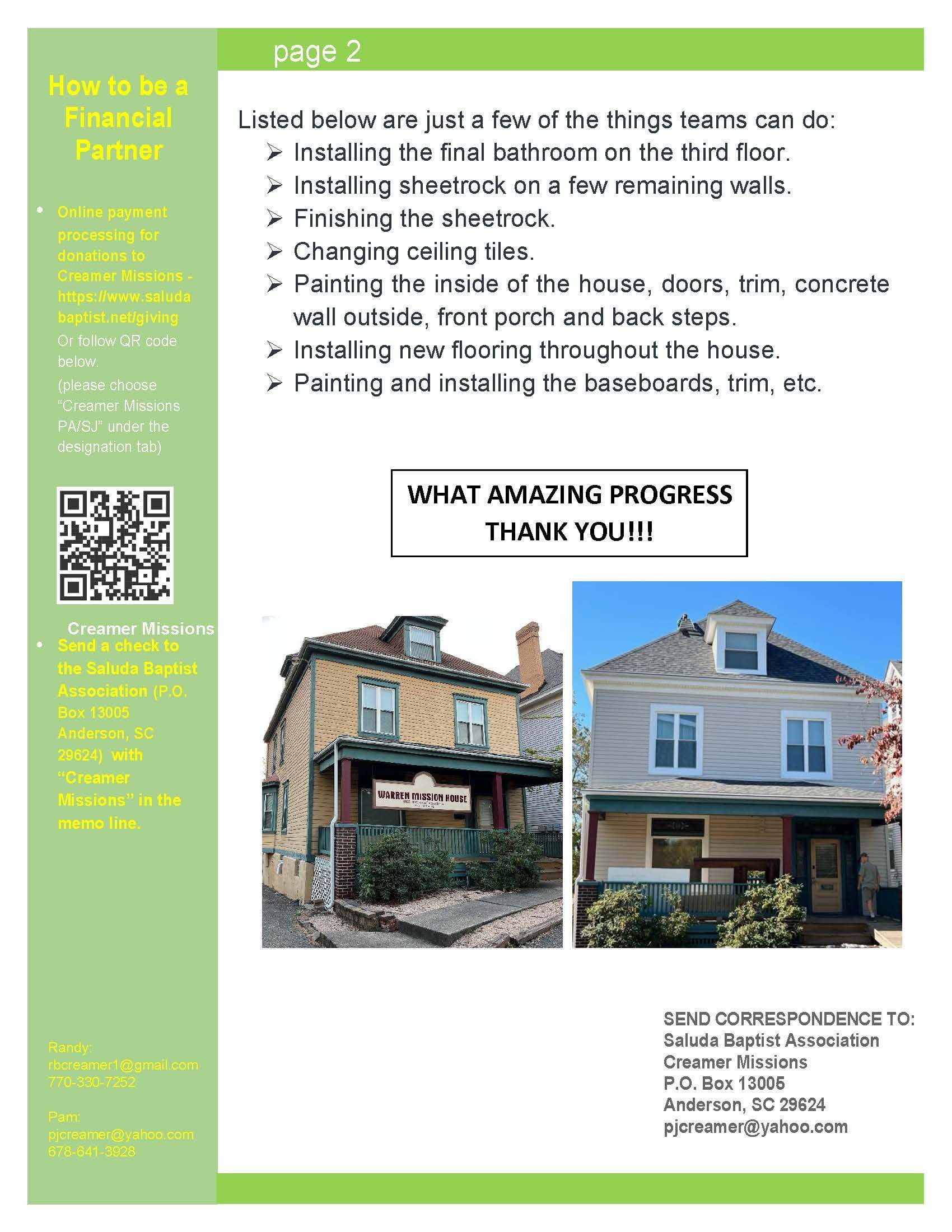 A flyer with a picture of a house on it.