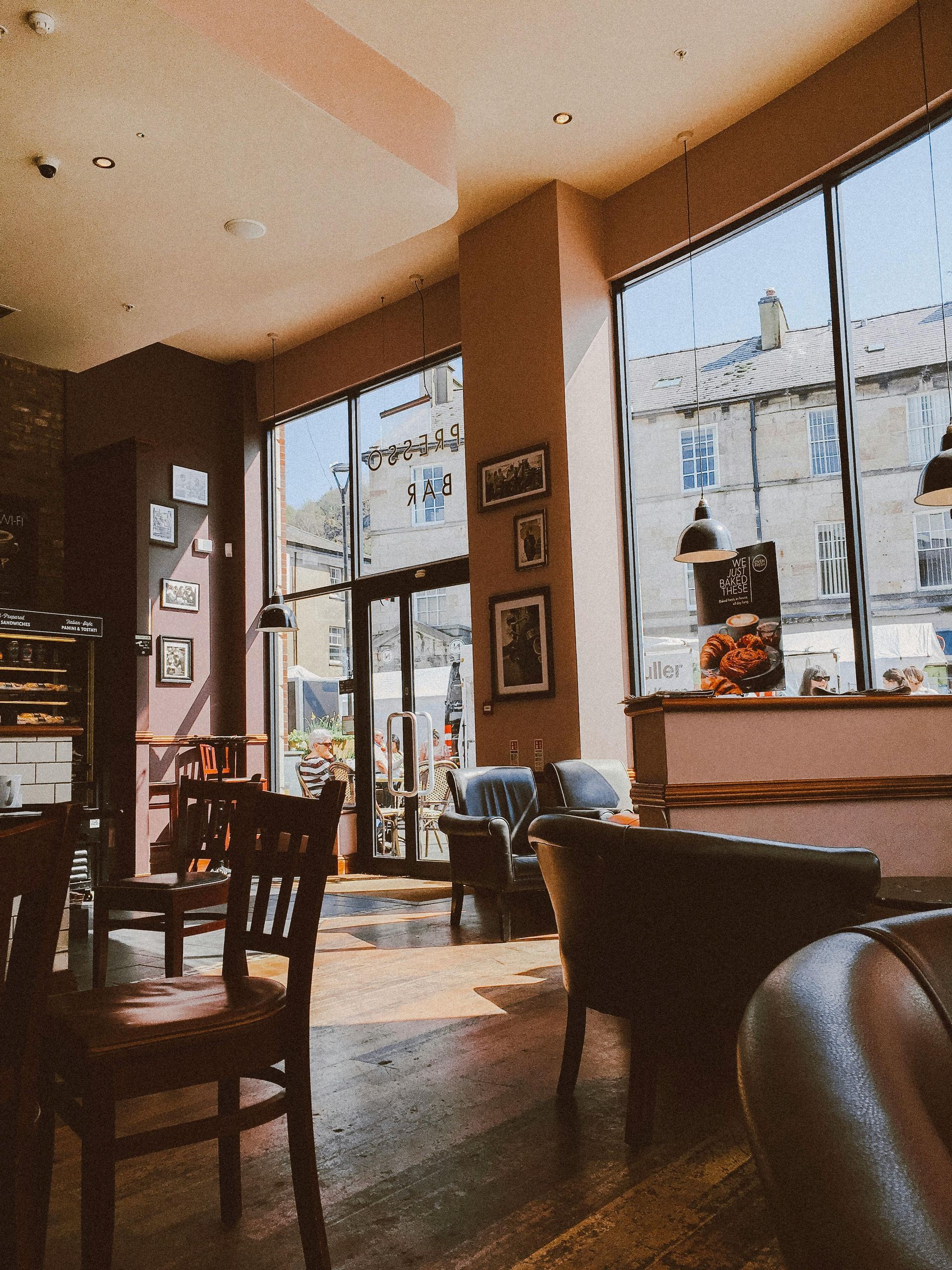 A restaurant with a lot of chairs and tables