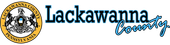 Lackawanna County logo with seal and text. 