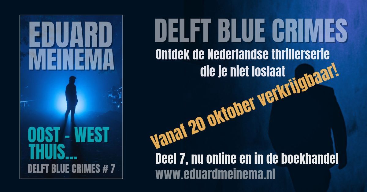 Delft Blue Crimes Deel 7 verschijnt 20 oktober 2026