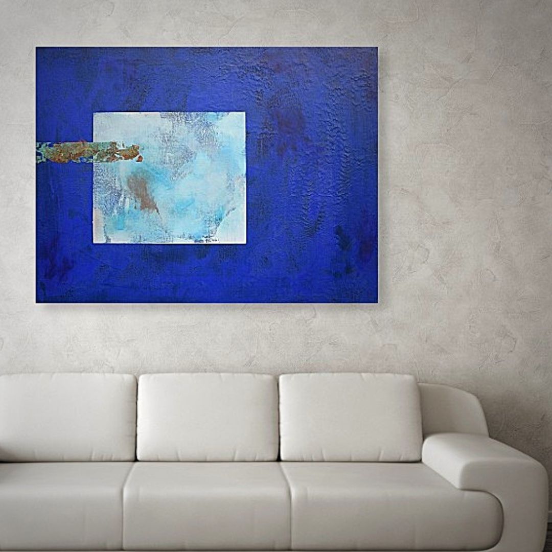 Thins to Come.  Mixed media and Acrylics on paper.
Dimensions 80cm x 60cm x 4cm
ID#2019 Lyric abstract painting