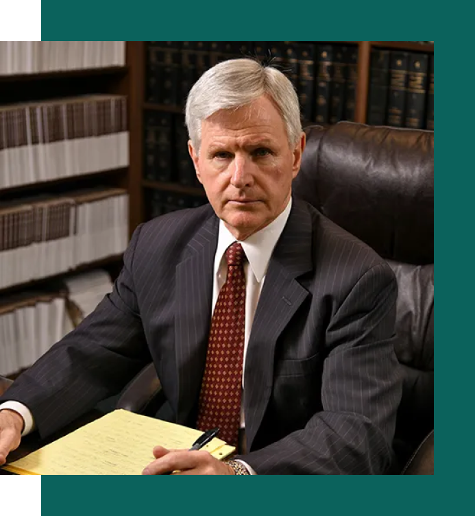 A man in a suit and tie is sitting at a desk