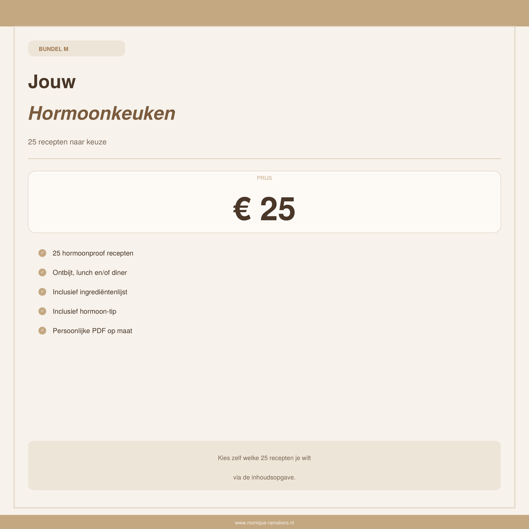 Stel zelf je receptenbundel samen - 25 recepten