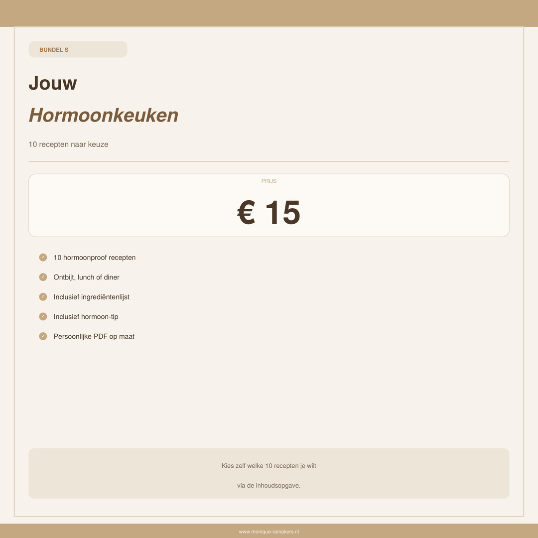 Stel zelf je receptenbundel samen - 10 recepten