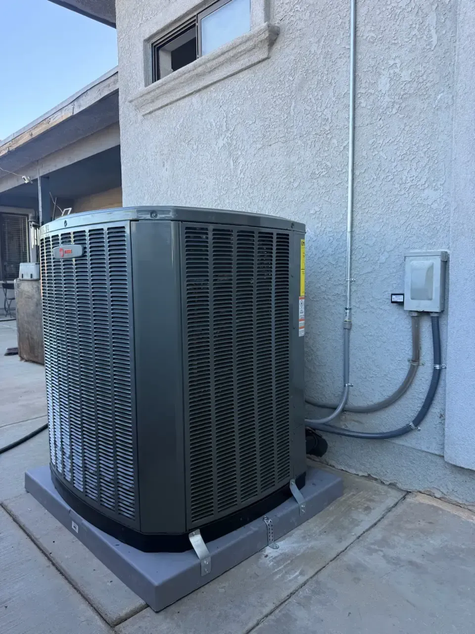 outdoor AC unit in Agua Dulce installed by Preciado Air Conditioning