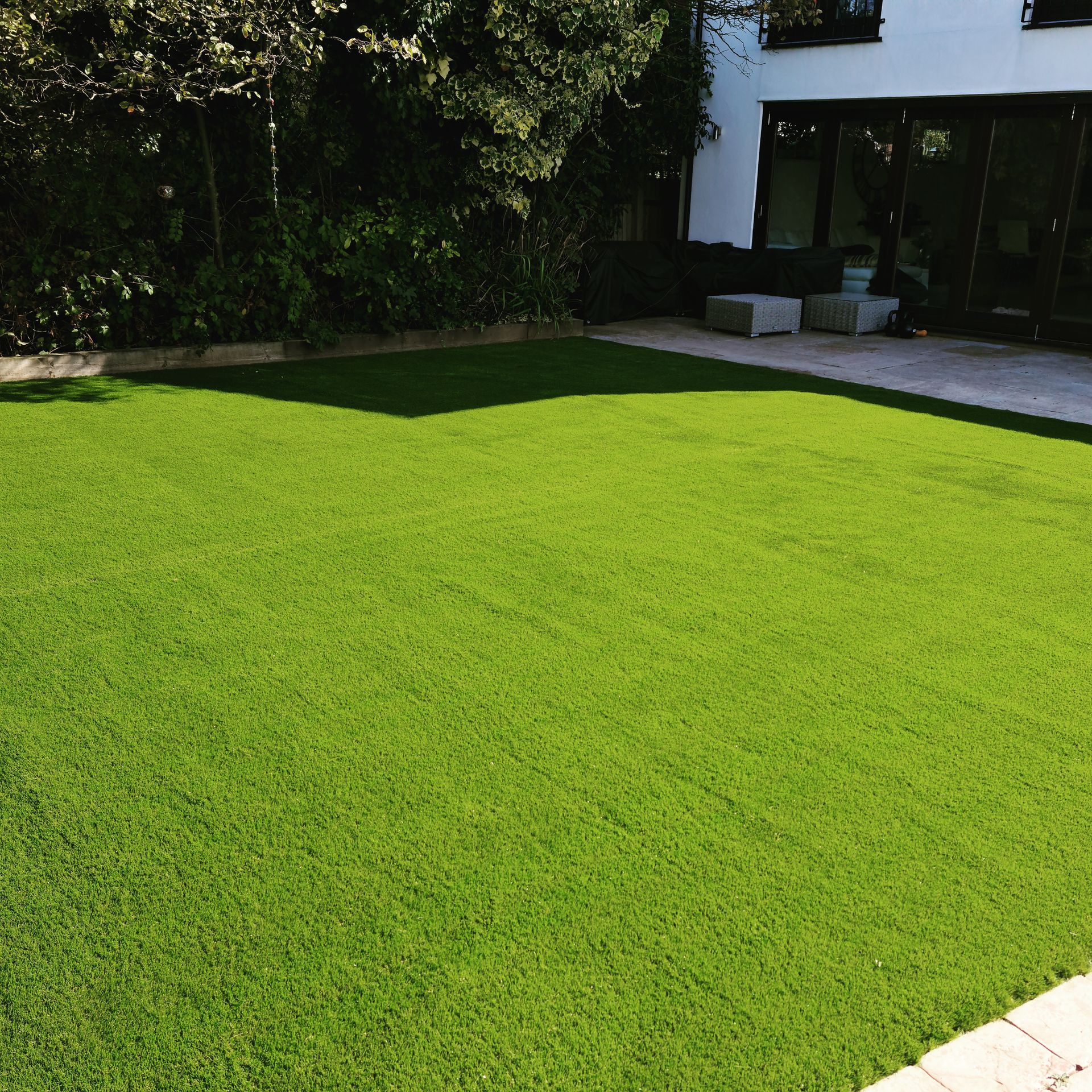 Stack of artificial meadow mats