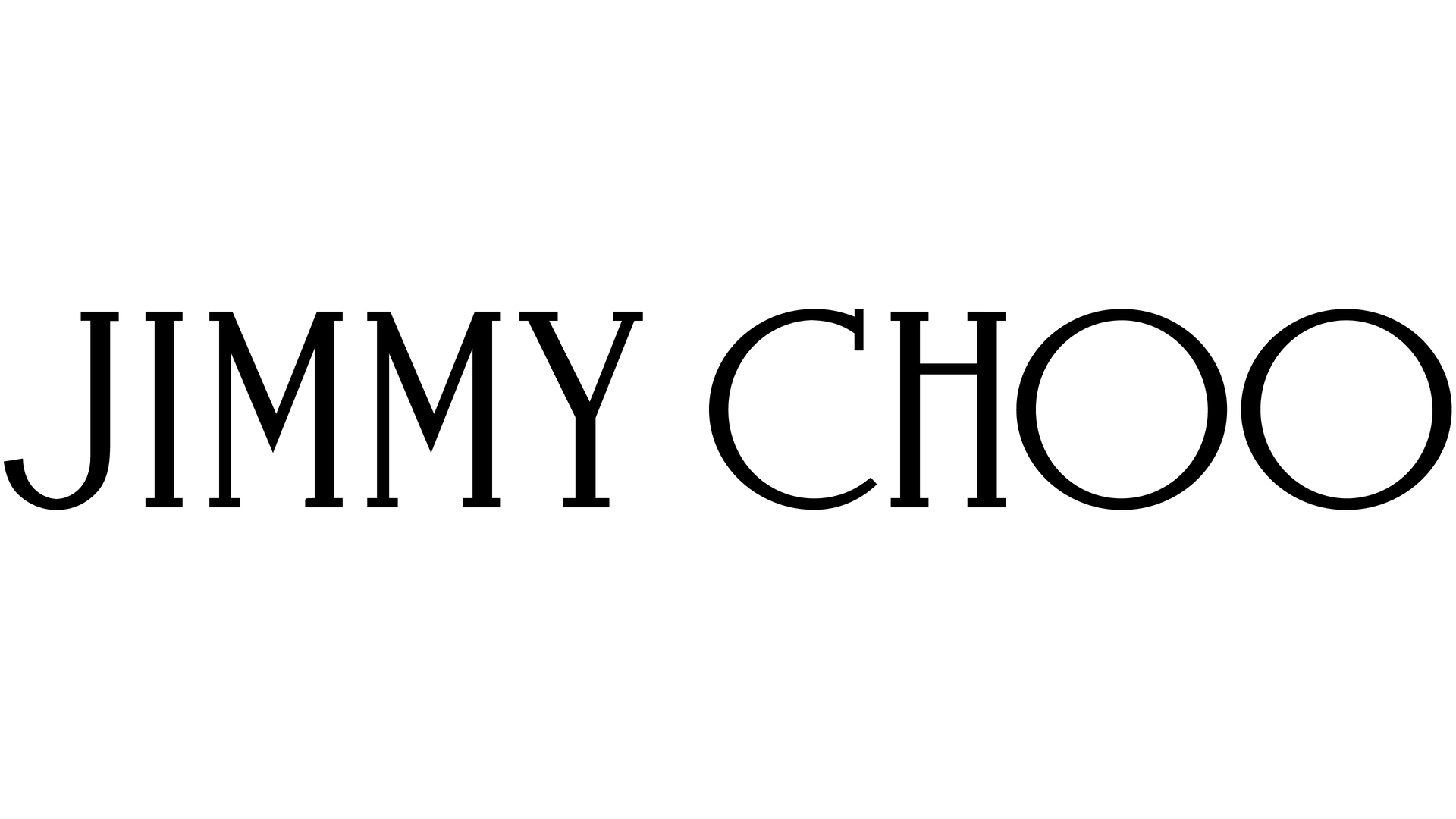 Logo Jimmy Choo in testo nero.