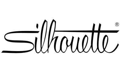 Logo silhouette, testo in corsivo nero su sfondo bianco.