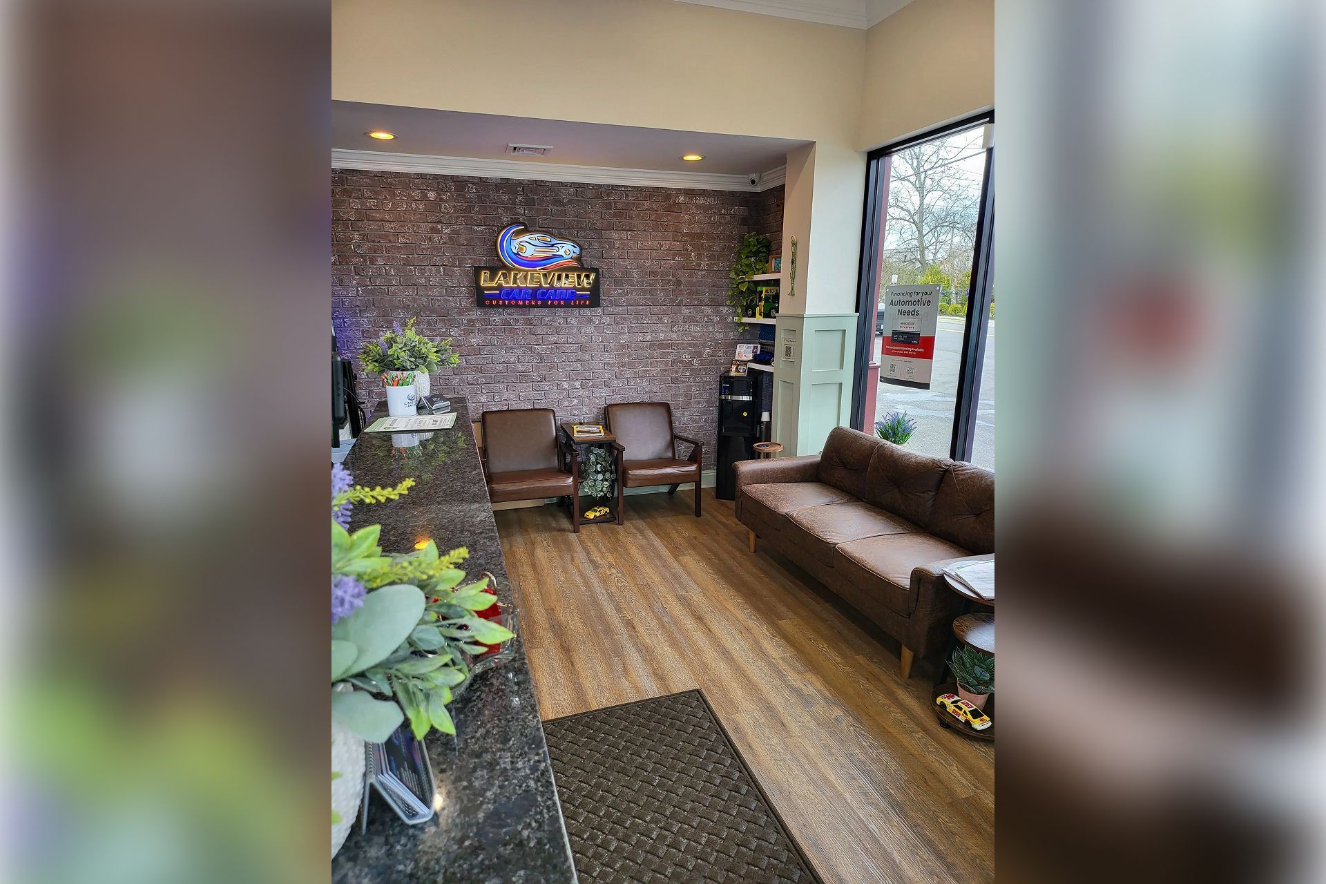 Waiting Area of Lakeview Car Care in Ronkonkoma, NY