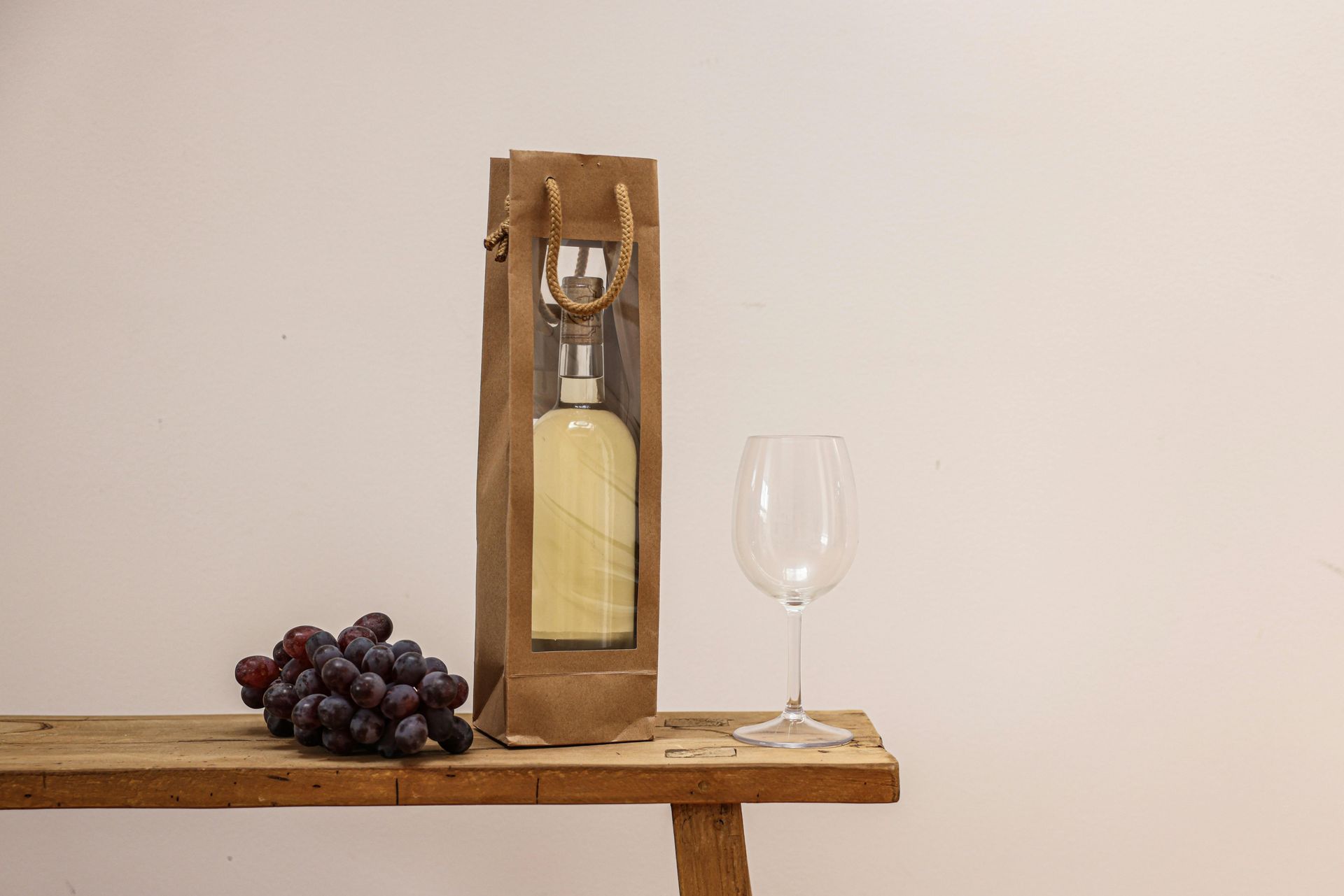 Cadeauzak fles luxe