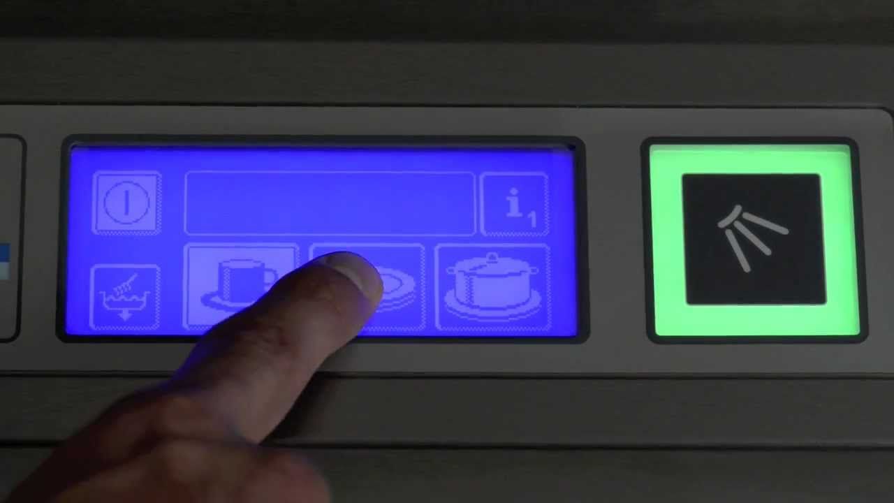 Pass-through washer control screen