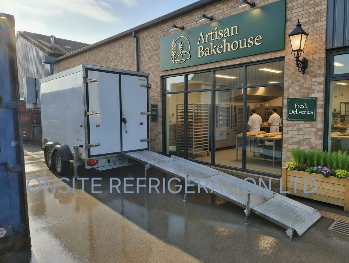 Refrigerated trailer access ramp
