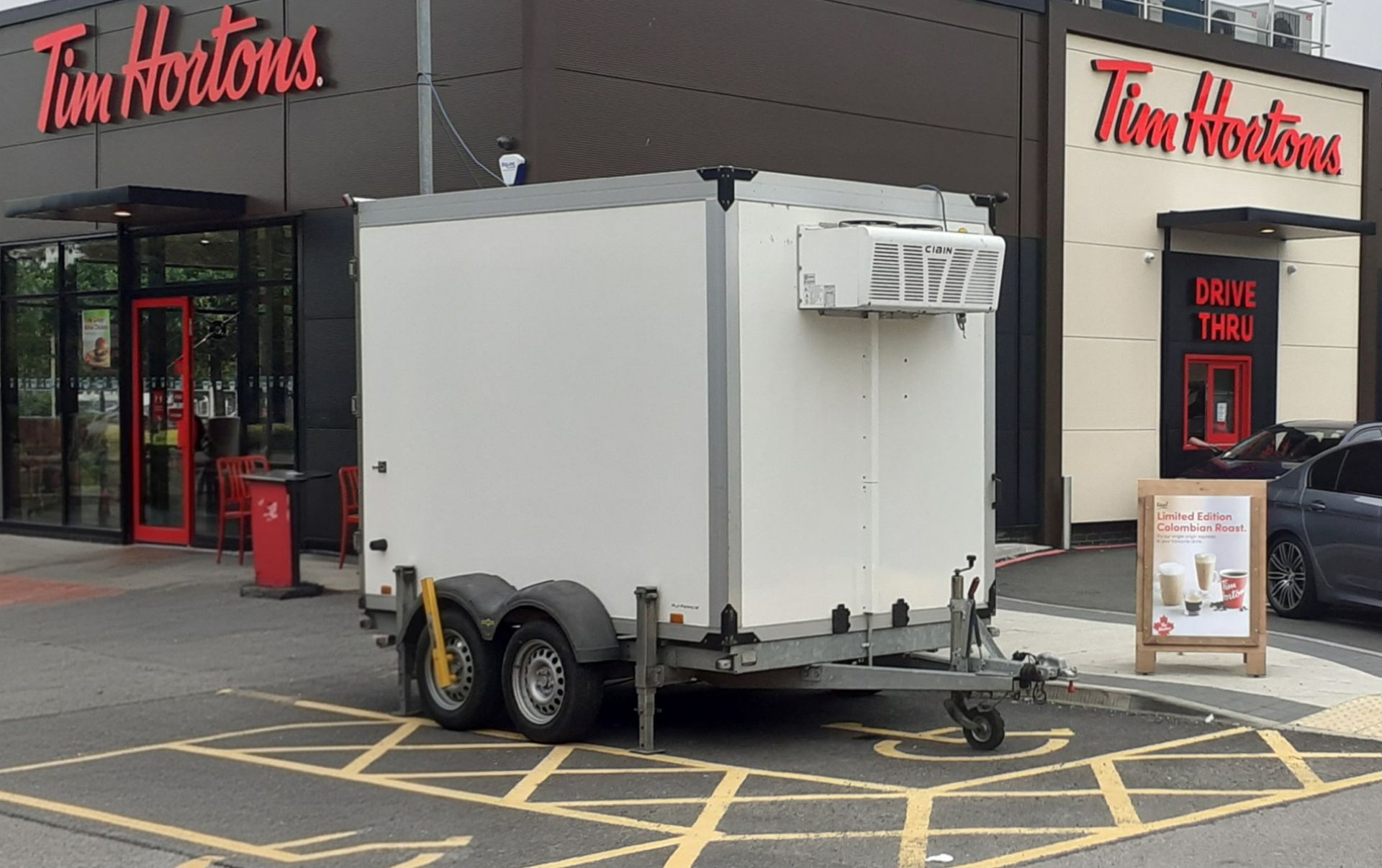 10cu fridge trailer for refrigerated trailer hire across London and the South East
