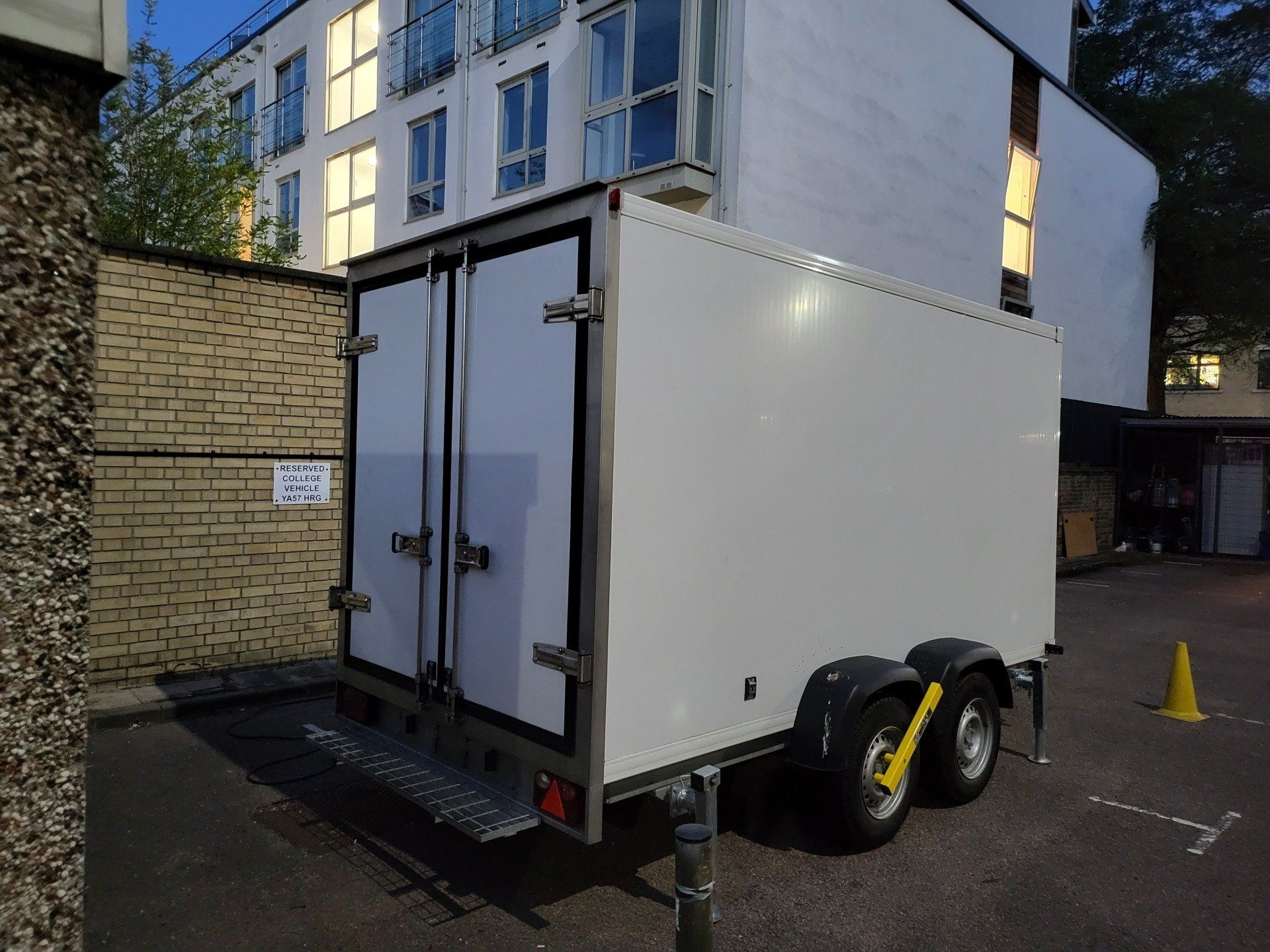 large non sign written freezer trailer
