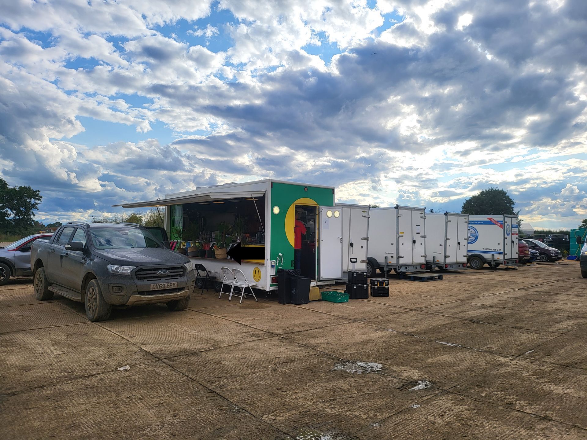On-set movie catering equipment