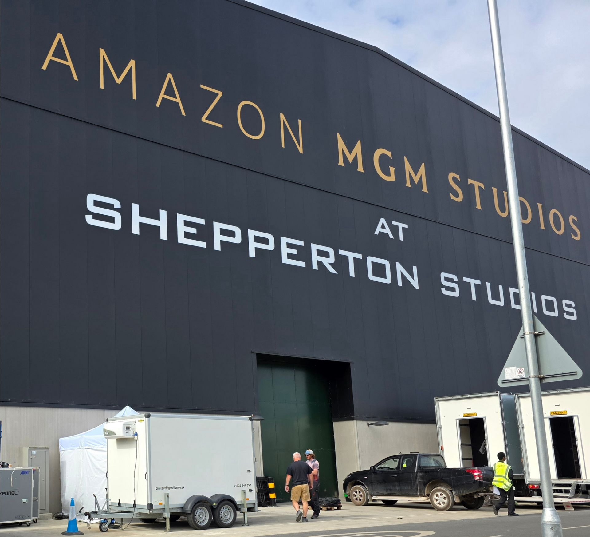 Refrigerated trailer at Shepperton Studios for emergency film production cold storage