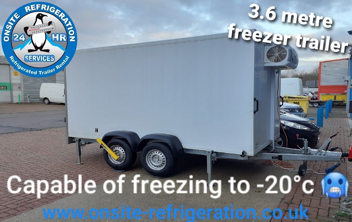 large freezer trailer offside