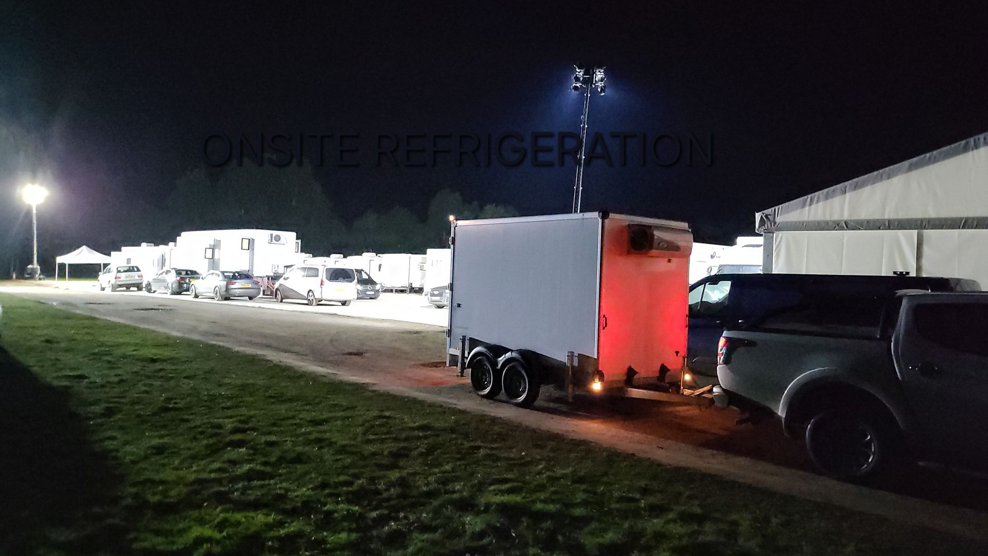 Refrigerated trailer at Pinewood Studios