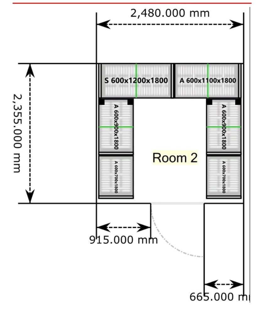 Split compartment refrigerated trailer room 2 shelving