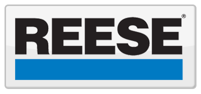 The reese logo is black and blue on a white background.